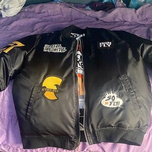 Black Bomber Jacket born fly